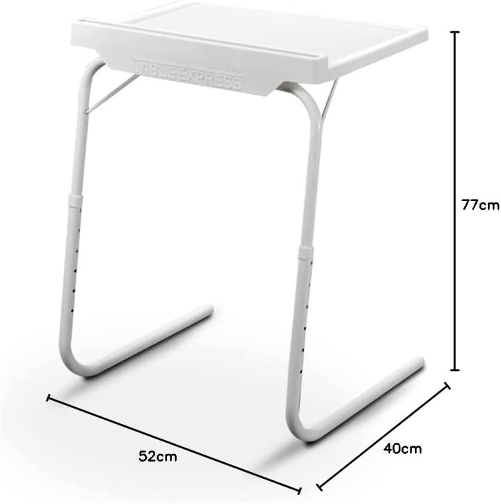 Mediashop Table Express mit Clip LED Lampe | Beistelltisch | Couch-Tisch | Serviertisch | bis 25 kg