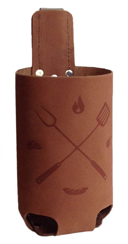Bierholster BierBQ 0,5l – Das Original aus echtem Leder – Bier Holster Bierhalter