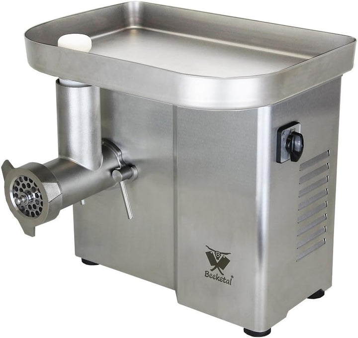 Beeketal 'FW550P' Industrie Fleischwolf für bis zu 150 kg/Std. Durchsatz, direktübersetzer 550W Moto