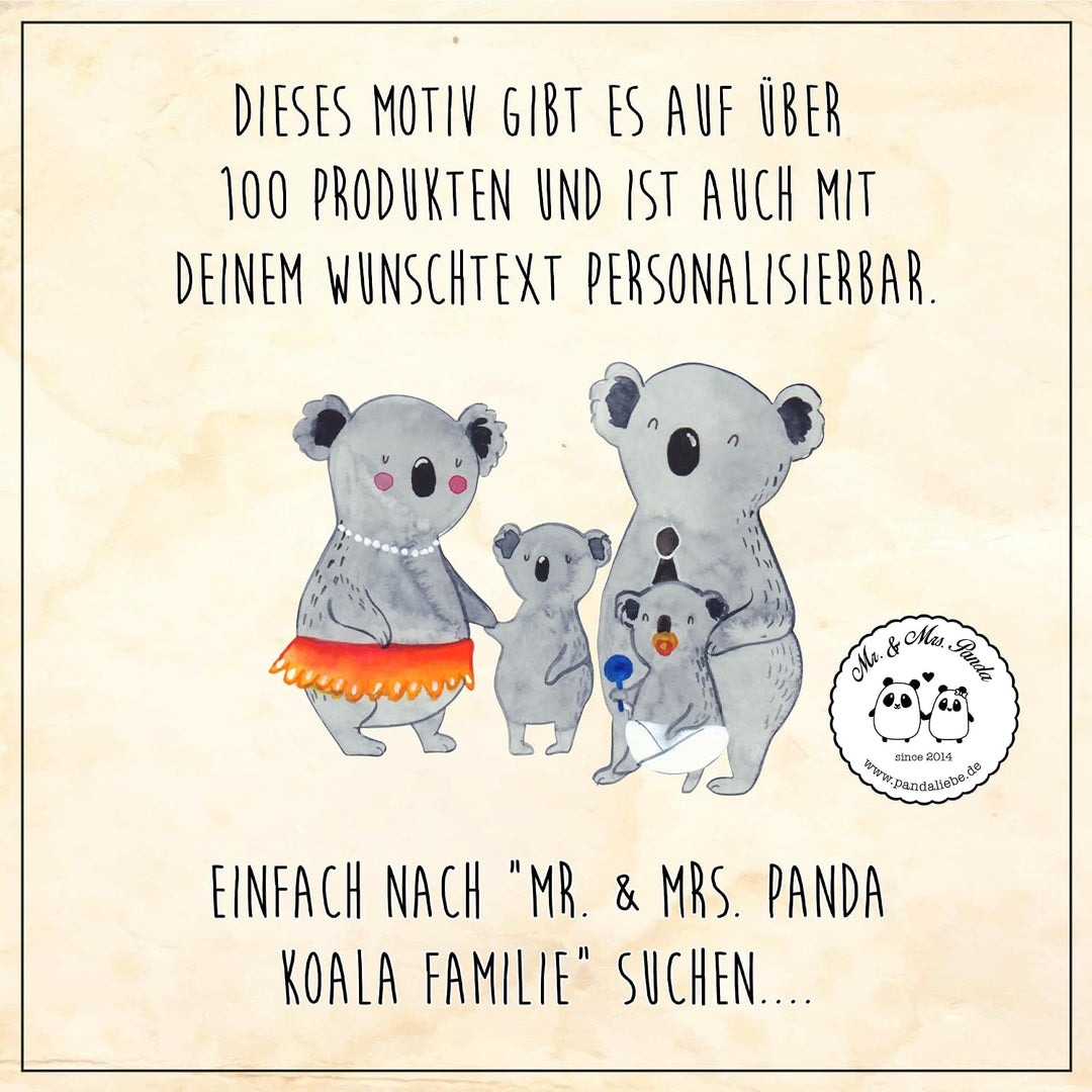 Mr. &amp; Mrs. Panda Motiv WC Sitz Koala Familie - Geschenk, Toilette, WC-Sitz, Koalas, Klodeckel, Papa,