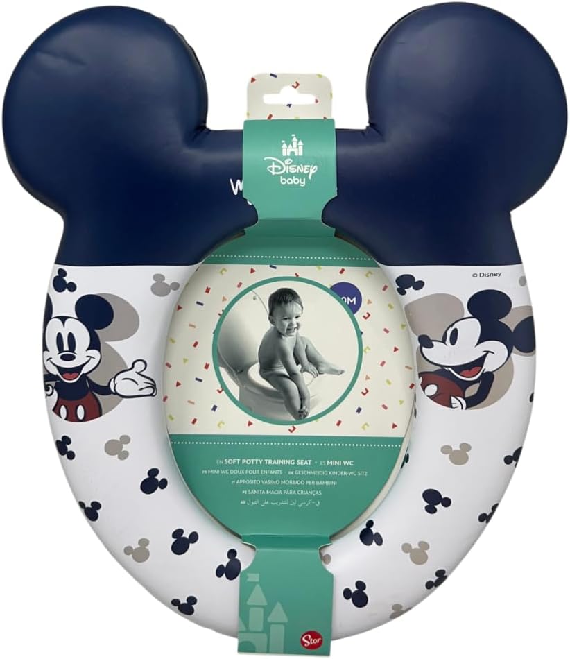 Toilettensitz Mickey für Kinder, ergonomischer Sitz, universell, 36 x 31 cm, rutschfester Wasseradap