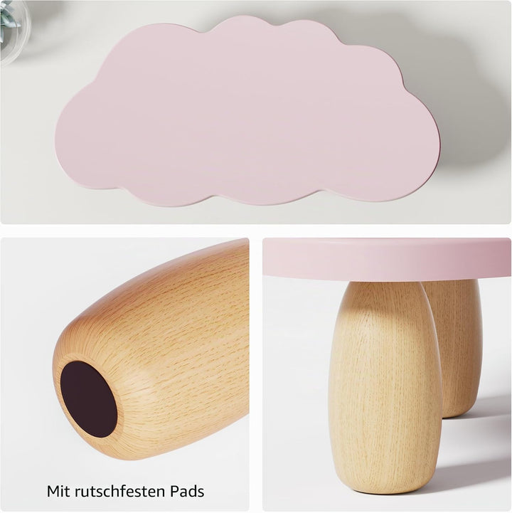 Monitorständer, Wolkenform, Holz, Computer-Monitorständer, Monitorständer, Mehrzweck-Schreibtisch-Or