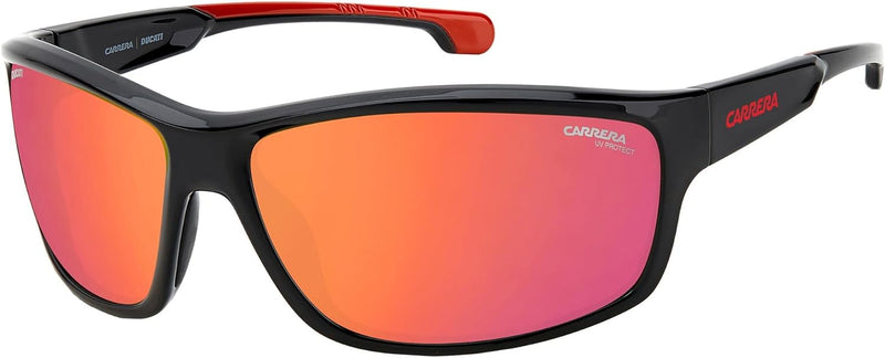 Carrera Unisex Sunglasses L Oit/Uz Black Red, L Oit/Uz Black Red