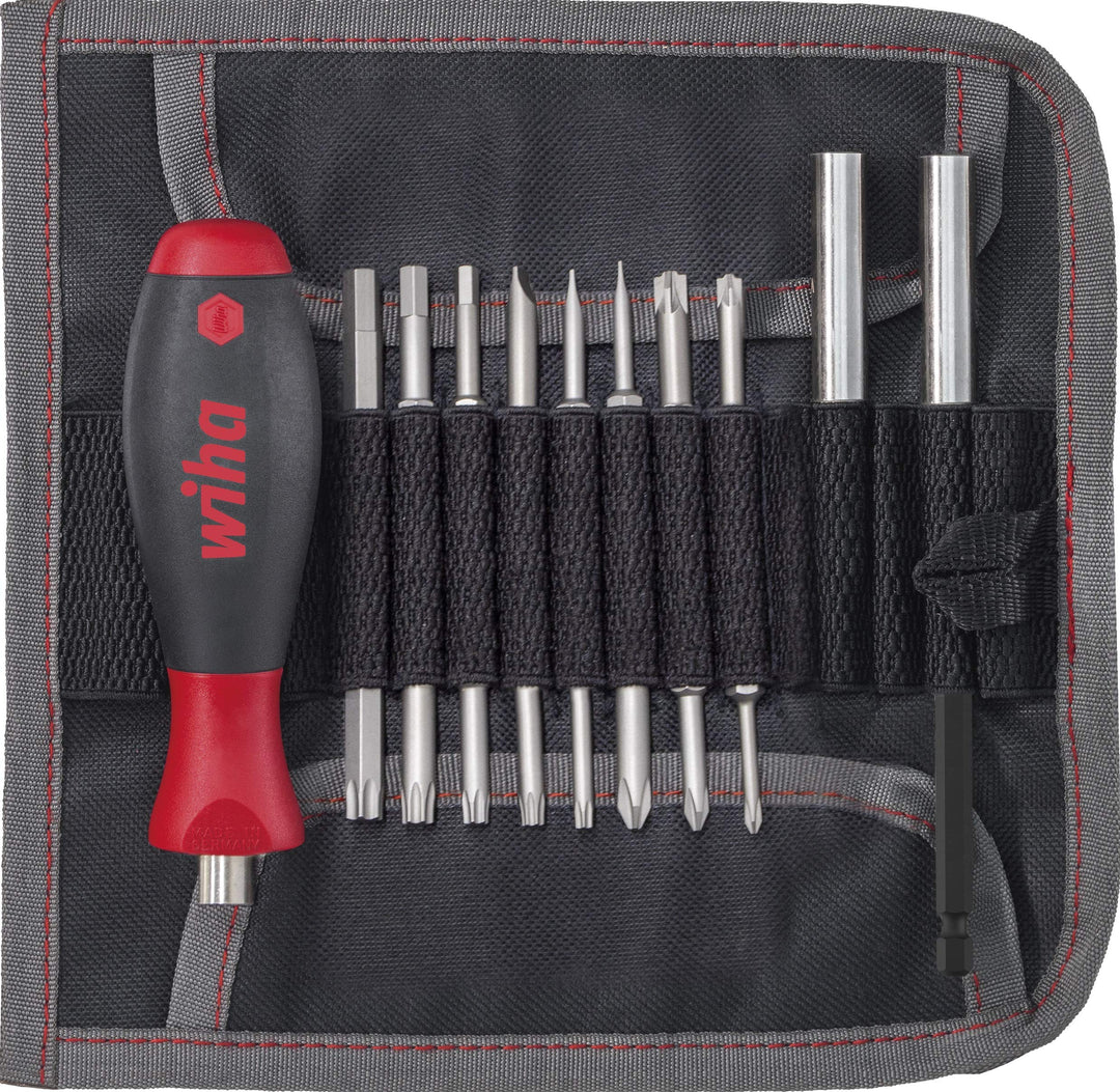 WIHA 44576 - Estuche con destornillador y puntas intercambiables 20 piezas Ref. 79187T05