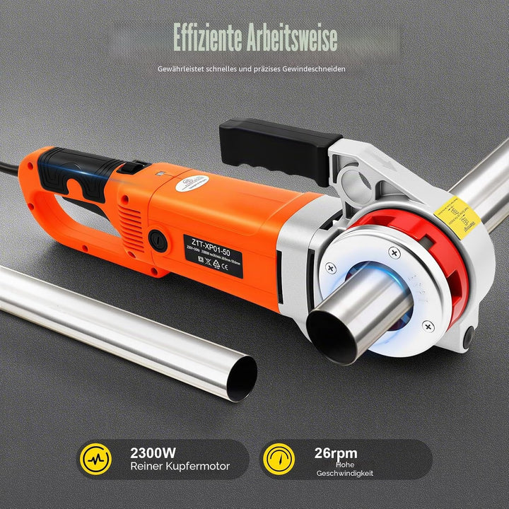 Elektrisch Gewindeschneidmaschine, 6 Matrizen 1/2", 3/4", 1", 1-1/4", 1-1/2",2", 2300W 25R/min Gewin
