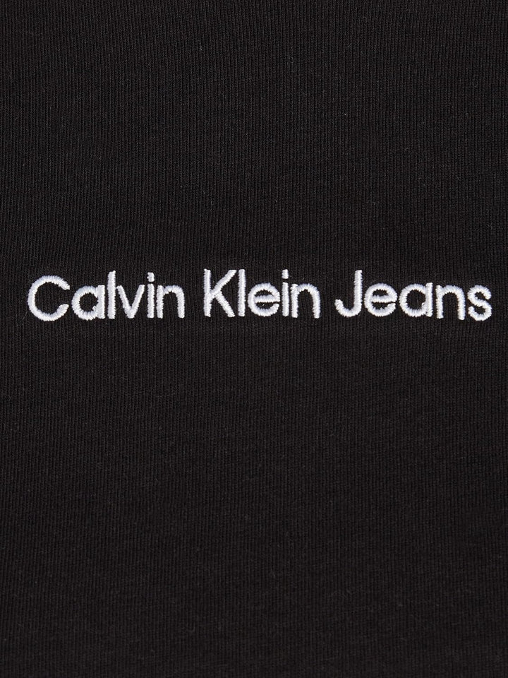 Calvin Klein Jeans Damen T-Shirt Kurzarm Institutional Straight Rundhalsausschnitt XL Ck Black, XL C
