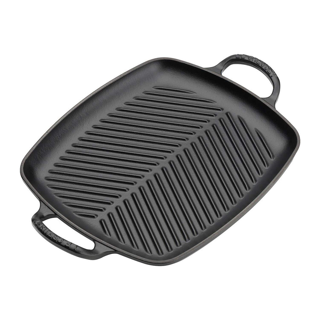Le Creuset Signature Flache rechteckige Grillplatte aus Gusseisen mit Hilfsgriff, für alle Herdarten