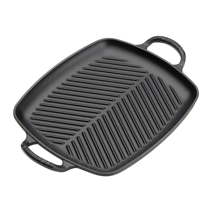 Le Creuset Signature Flache rechteckige Grillplatte aus Gusseisen mit Hilfsgriff, für alle Herdarten