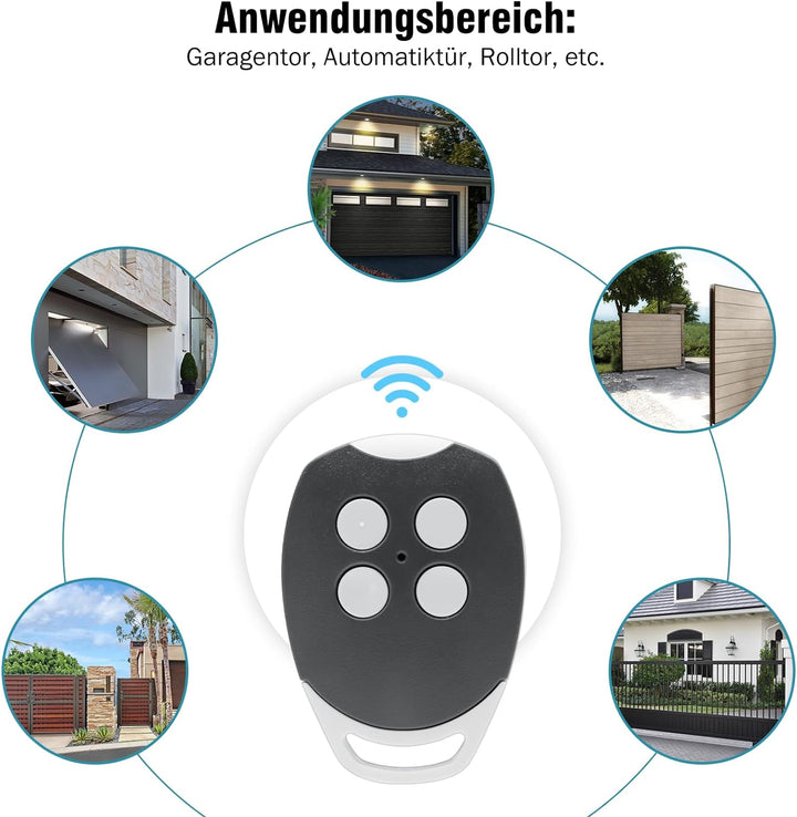Garagentoröffner, 3 Stück Garagentor Fernbedienung Kompatibel mit Ditec 433,92MHz GOL4, BIXLG4, BIXL