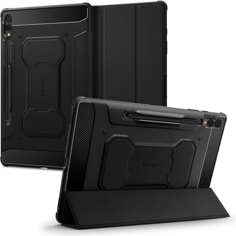 Spigen Rugged Armor Pro Entwickelt für Samsung Galaxy Tab S9+ Hülle (2023) - Schwarz