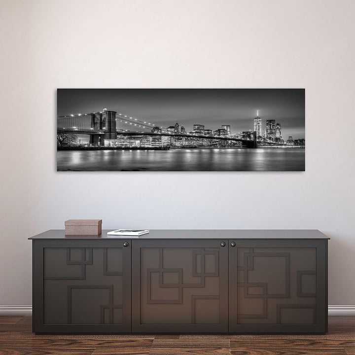 Feeby Bilder Brooklyn Bridge New York 150x50 cm Wohnzimmer Schlafzimmer Büro Flur Küche Wandbilder M