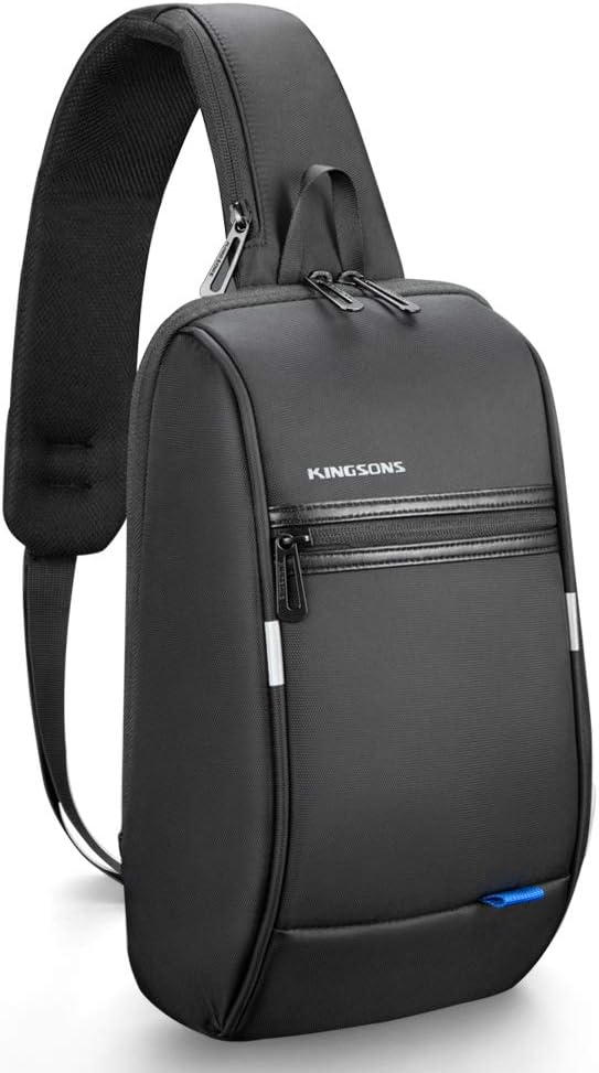 Kingsons Kleine Mini-Schultertasche für Herren, Diebstahlschutz, wasserdicht, für 24,6 cm (9,7 Zoll)