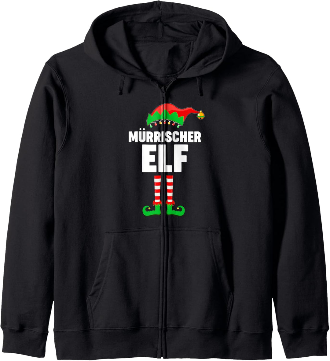 Weinachten Weihnachtself Mürrischer Elf Elfen Kapuzenjacke