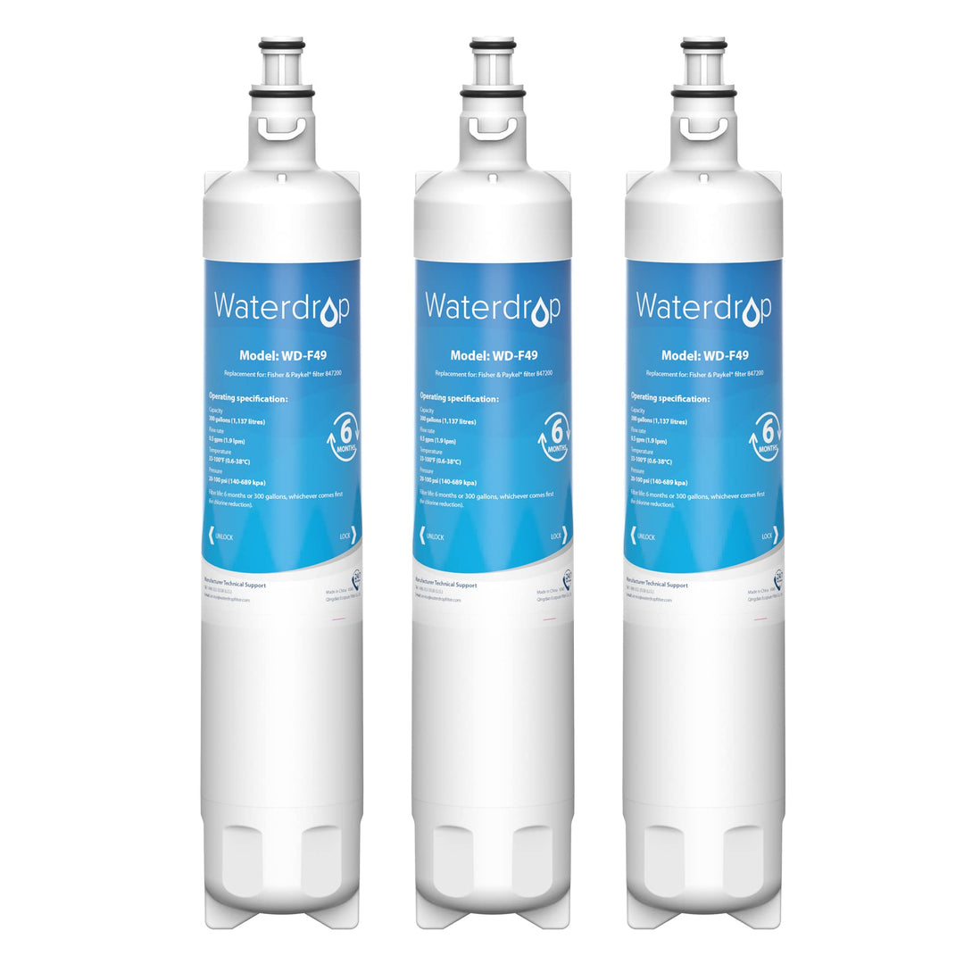 Waterdrop 847200 Kühschrank Wasserfilter Ersatz für Fisher & Paykel 847200; RS9120W Activesmart Inte