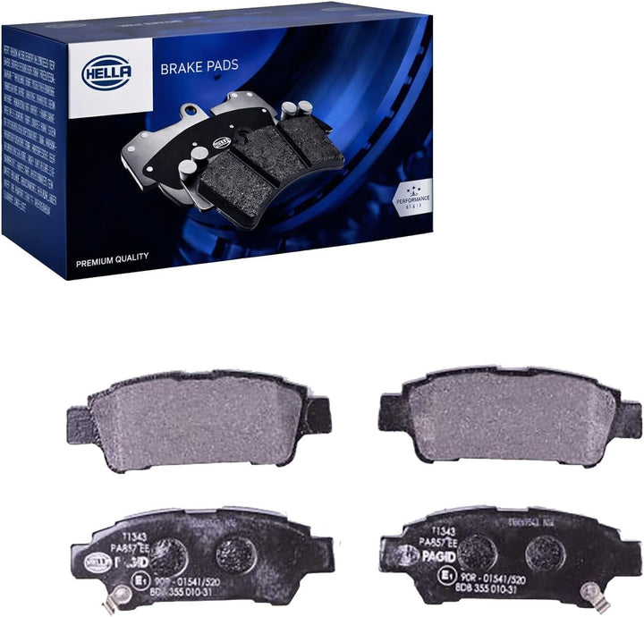 HELLA PAGID 8DB 355 010-311 Bremsbelagsatz - T1343 - Dicke/Stärke: 16.5mm - Bremssystem: Sumitomo -