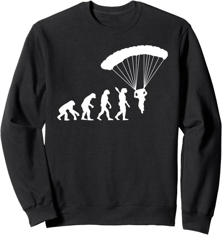 Lustige Skydive Evolution | Skydiving Fallschirmspringer Sweatshirt