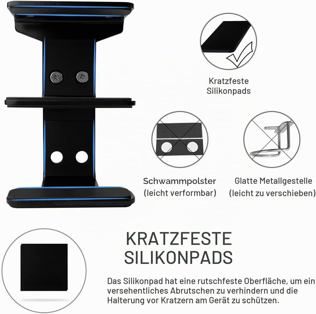 JEMACHE Aluminium 2-Lagige Untertisch Halterung Regal Halter Ständer für Laptop, MacBook Air/Pro mit