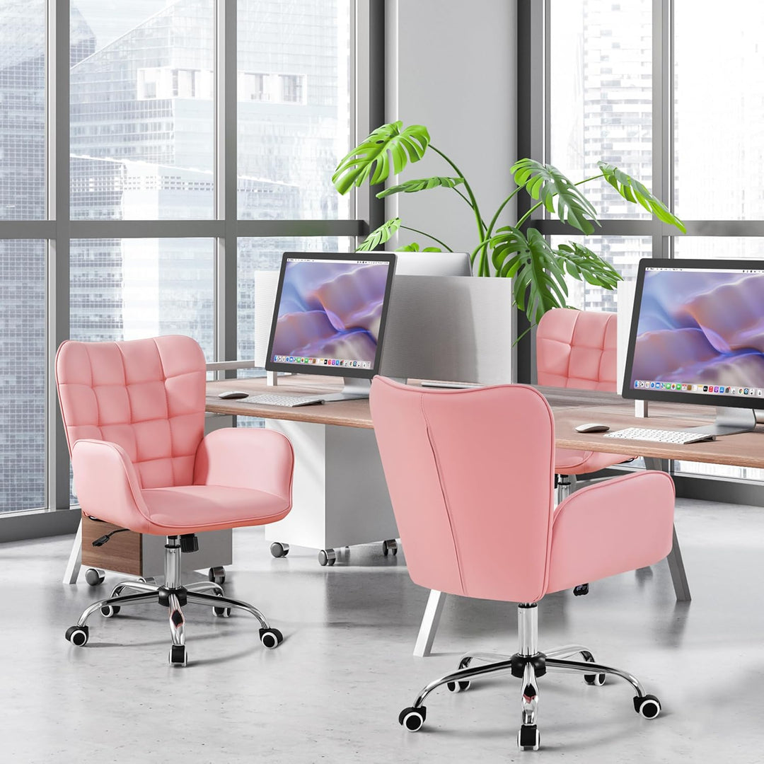Yaheetech Bürostuhl Ergonomischer Schreibtischstuhl Bürohocker Arbeitsstuhl Drehstuhl höhenverstellb