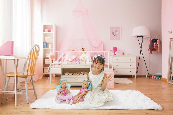 Heless 2430 - Puppenkleidung im Design Prinzessin Lillifee, Kleid mit pinker Schleife für Puppen und