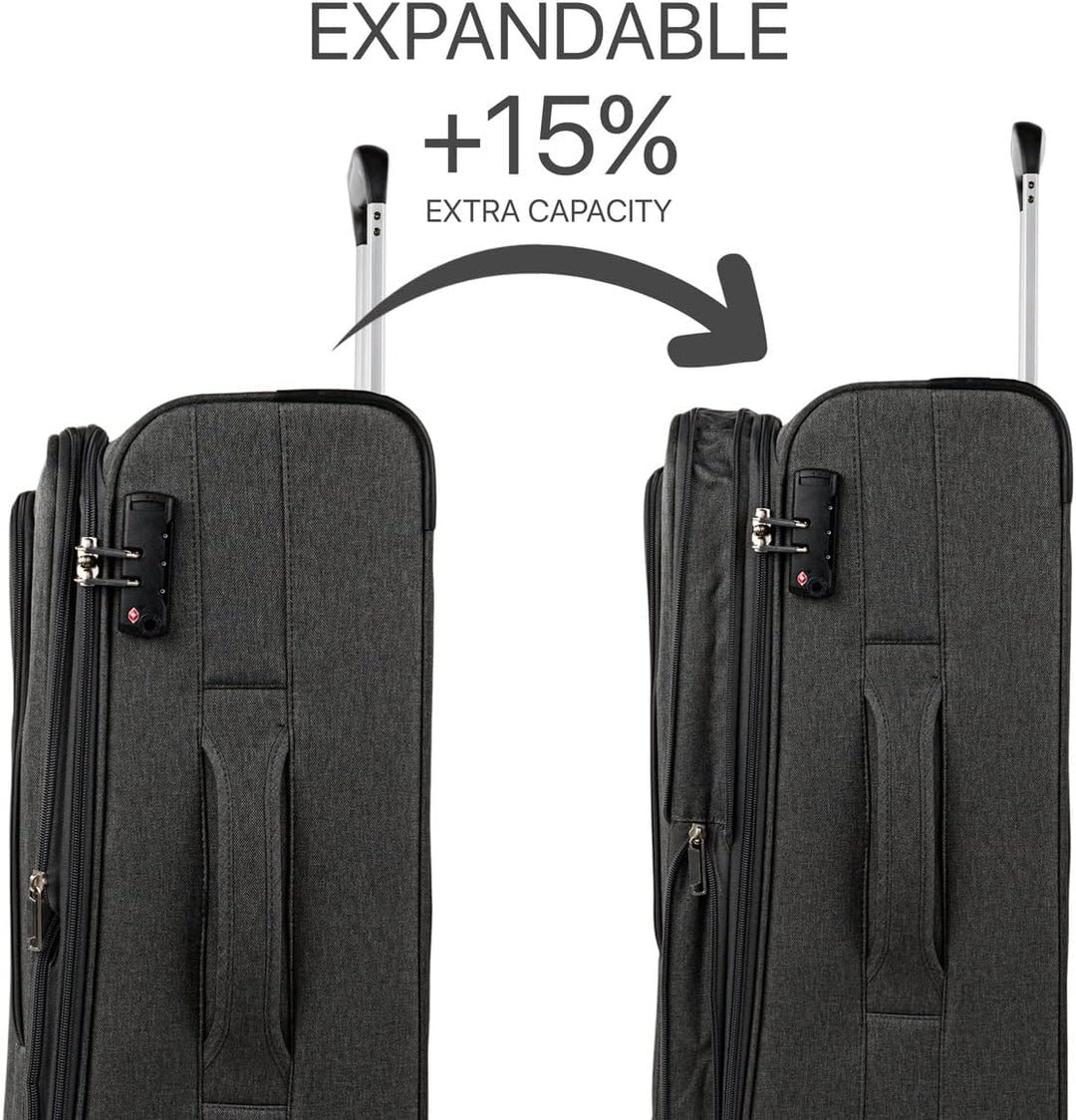 JASLEN - Koffer Klein Handgepäck - Handgepäck Koffer 4 Rollen - Koffer Handgepäck 55x40x20 Leicht un