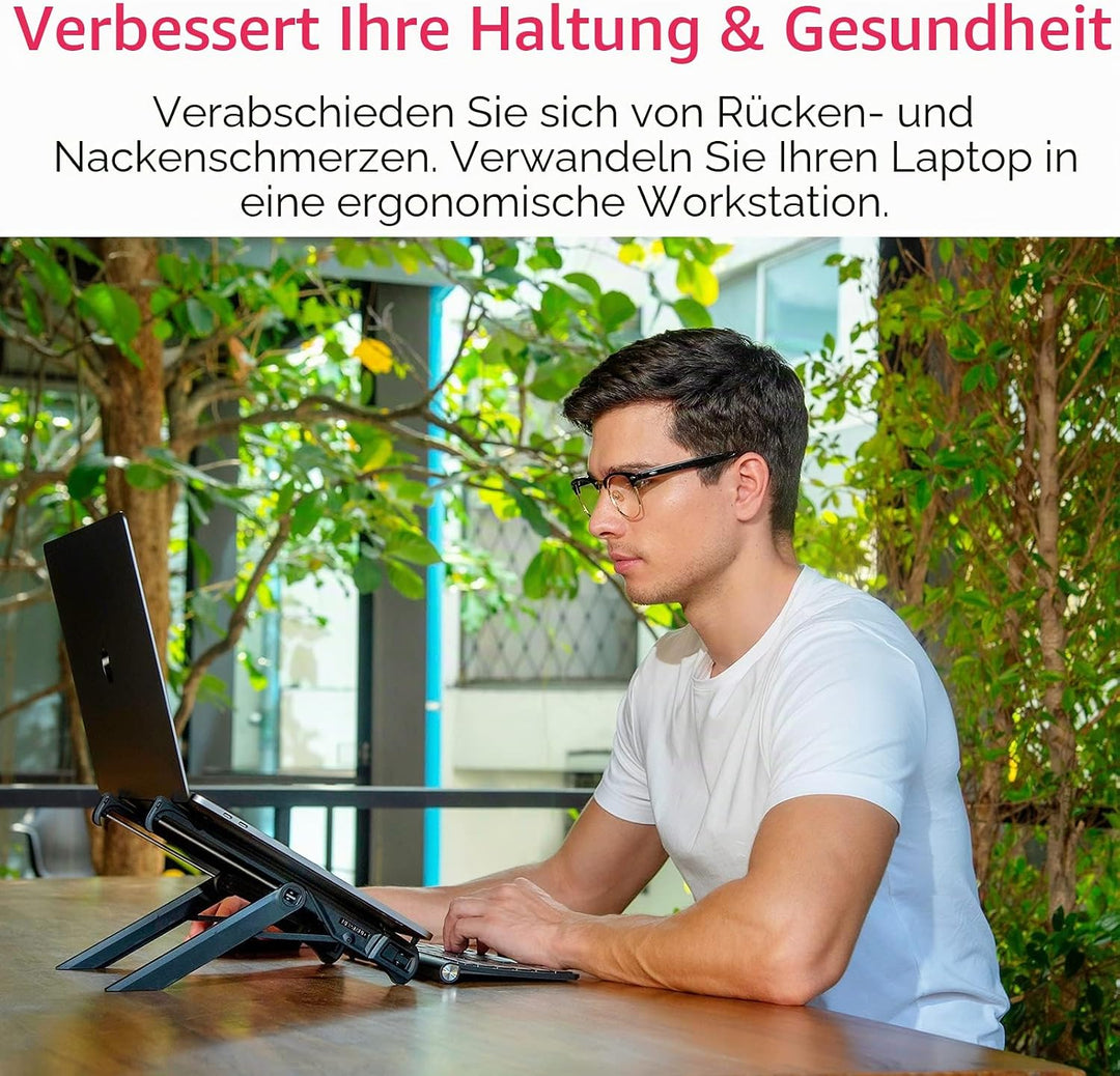 NEXSTAND K7 Lite 2019 Laptop-Ständer, klappbar, ergonomisches Design, für Laptops (10-18.4 Zoll) und