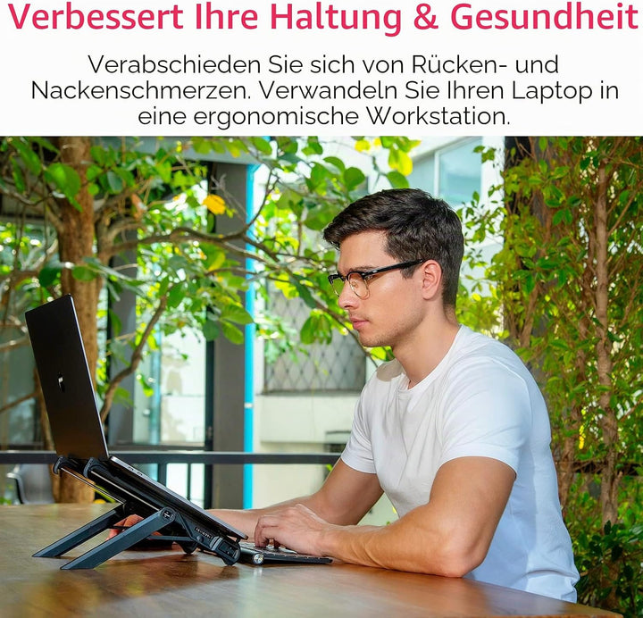NEXSTAND K7 Lite 2019 Laptop-Ständer, klappbar, ergonomisches Design, für Laptops (10-18.4 Zoll) und