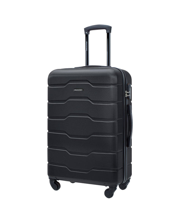 PUCCINI Koffer Alicante Hartschalenkoffer Handgepäck Trolley Leicht Reisekoffer mit 4 Rollen M-L-XL