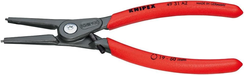 Knipex Präzisions-Sicherungsringzange für Aussenringe auf Wellen mit Überdehnungsschutz grau atramen