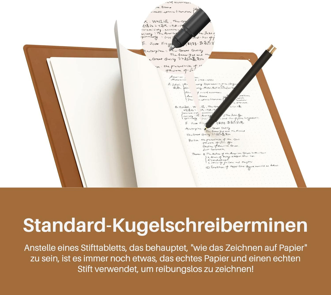 HUION Note X10 Grafiktablett für Laptop, Digital 2-in-1 Kabelloses Bluetooth Notizbuch, Elektronisch