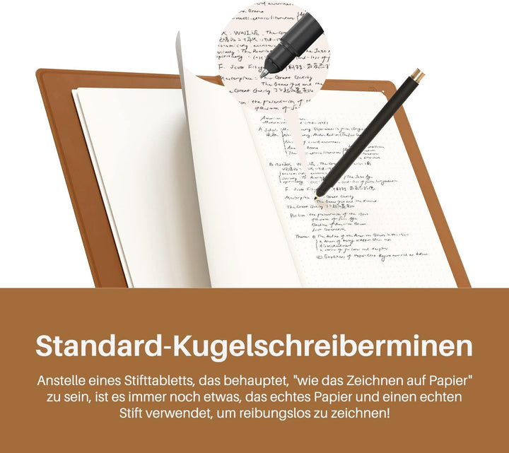 HUION Note X10 Grafiktablett für Laptop, Digital 2-in-1 Kabelloses Bluetooth Notizbuch, Elektronisch