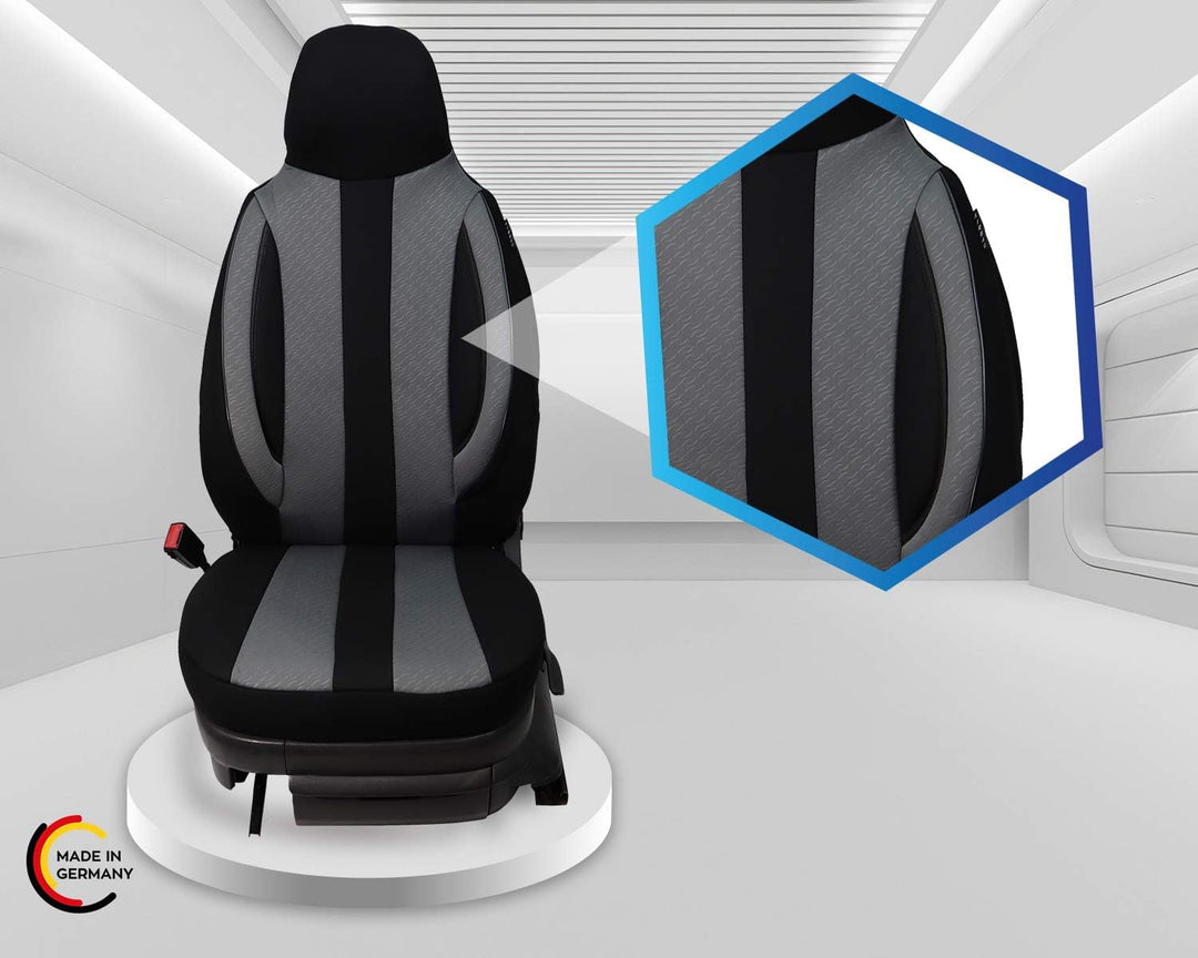 BREMER SITZBEZÜGE Mass Piloten Auto Schonbezüge kompatibel mit VW Up Fahrer & Beifahrer ab 2011 / Au