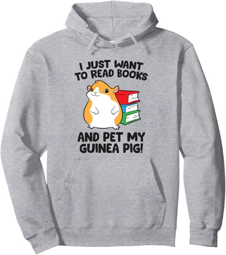 Ich möchte nur Bücher lesen und mein Meerschweinchen streicheln Pullover Hoodie