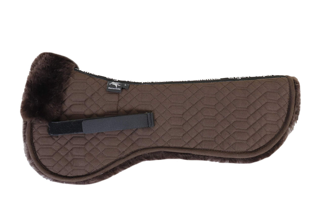 Engel Reitsport Lammfell Sattelkissen SAKIS1 mit Fellrand vorne mocca-mocca L, mocca-mocca L