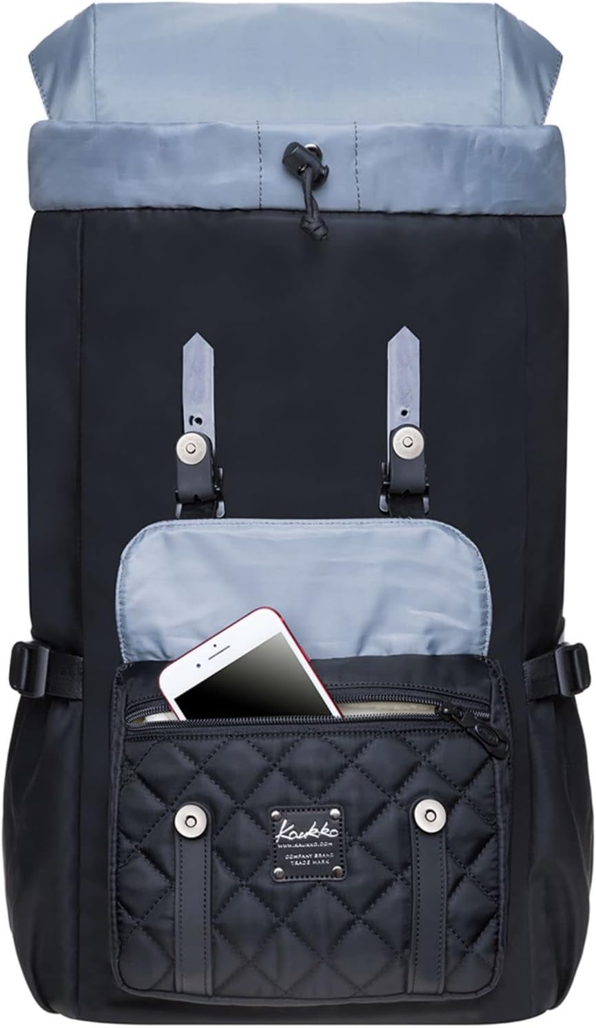 KAUKKO Rucksack Handgepäck Damen Herren Daypack mit Laptopfach für 14 Zoll Notebook für Freizeit Job