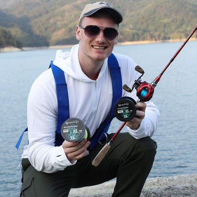 Sougayilang Baitcasting Rollen, 8:1 Übersetzung Angelrolle mit Magnetbremssystem Casting Reel, 9 + 1