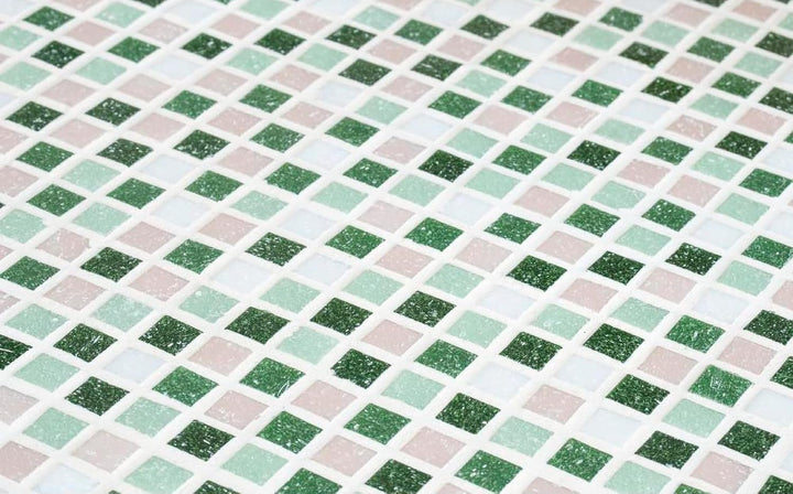 Rayher Hobby Rayher Artdecor Mosaik Mix 1x1cm, ca.1300Stück, Dose 1kg , Grün-Töne, 1453013 Grün 1x1