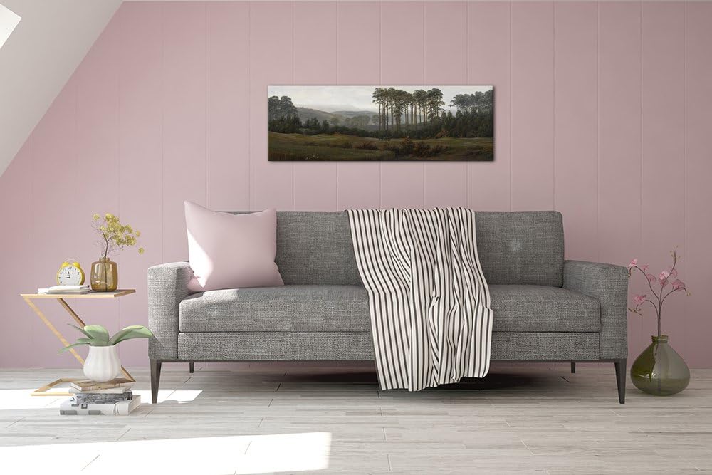 Bilderdepot24 Bild auf Leinwand | Caspar David Friedrich Der Nachmittag in 120x40 cm als Wandbild |