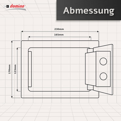 Tresor Möbeltresor mit Schloss | Safe Geldschrank Boden-Wandtresor Wandsafe | Schlüsseltresor für zu