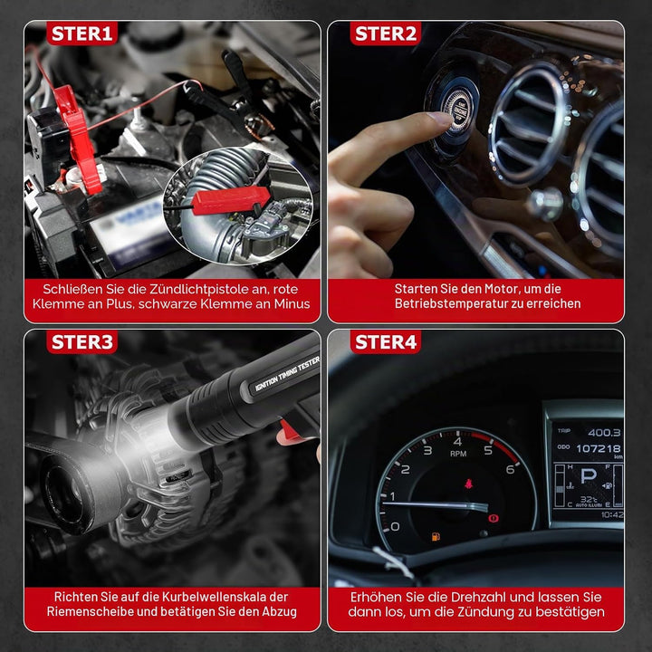 12V Professionelle Zündungsblitzlampe Zündung Timing auf Automotive, AutomotiveEngine-Timing-Licht e