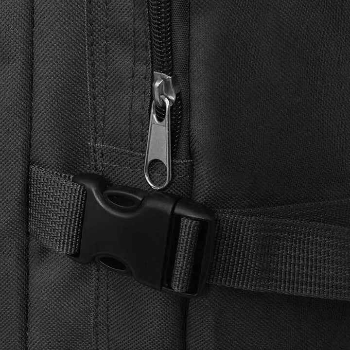 Militär Rucksack 65L, Armee Rucksack aus 600D Polyester wasserabweisend, schwarz 43x21x70 cm, für Ou