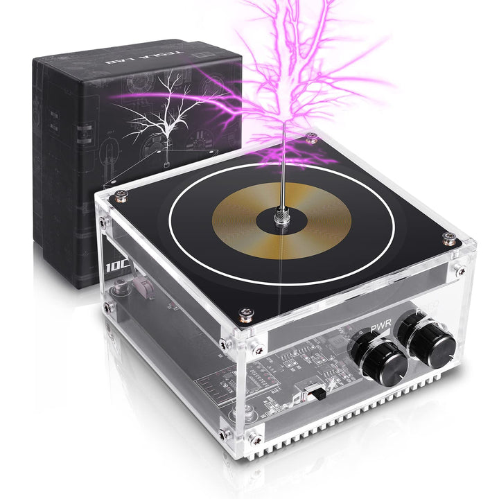 DONGKER Musik Tesla Coil Speaker, Lichtbogen Plasma Generator Teslaspule Bluetooth Lautsprecher mit