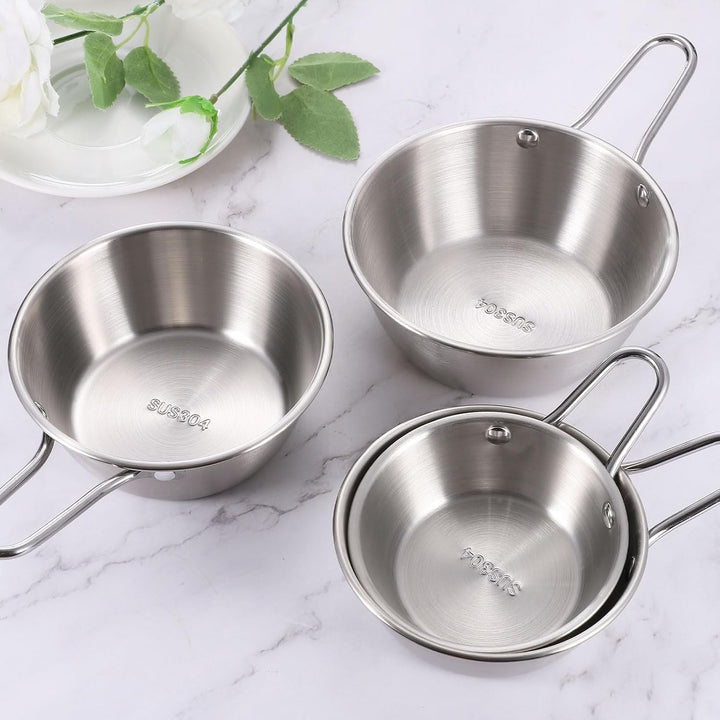 QUARKZMAN 2 Stück Koreanische Traditionelle Weinschalen, 4,72 Zoll 304 Edelstahl Rohreisweinbecher S
