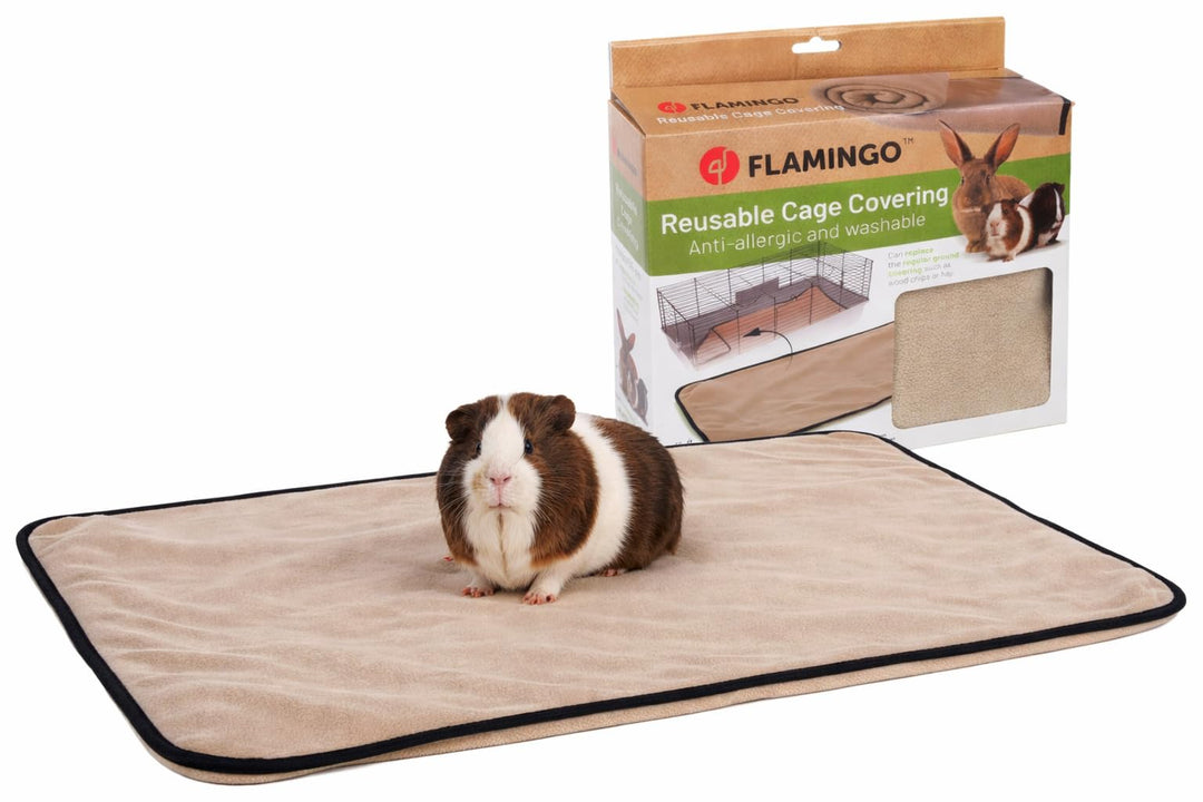 Flamingo Nagerdecke Riley Taupe – 100x55 cm, Weiche und Langlebige Decke für Knausdtiere, Komfort un