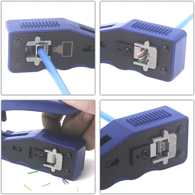 VCE GJ670BL Professionell Netzwerk Werkzeug RJ45 Crimpzange Netzwerkkabelzange