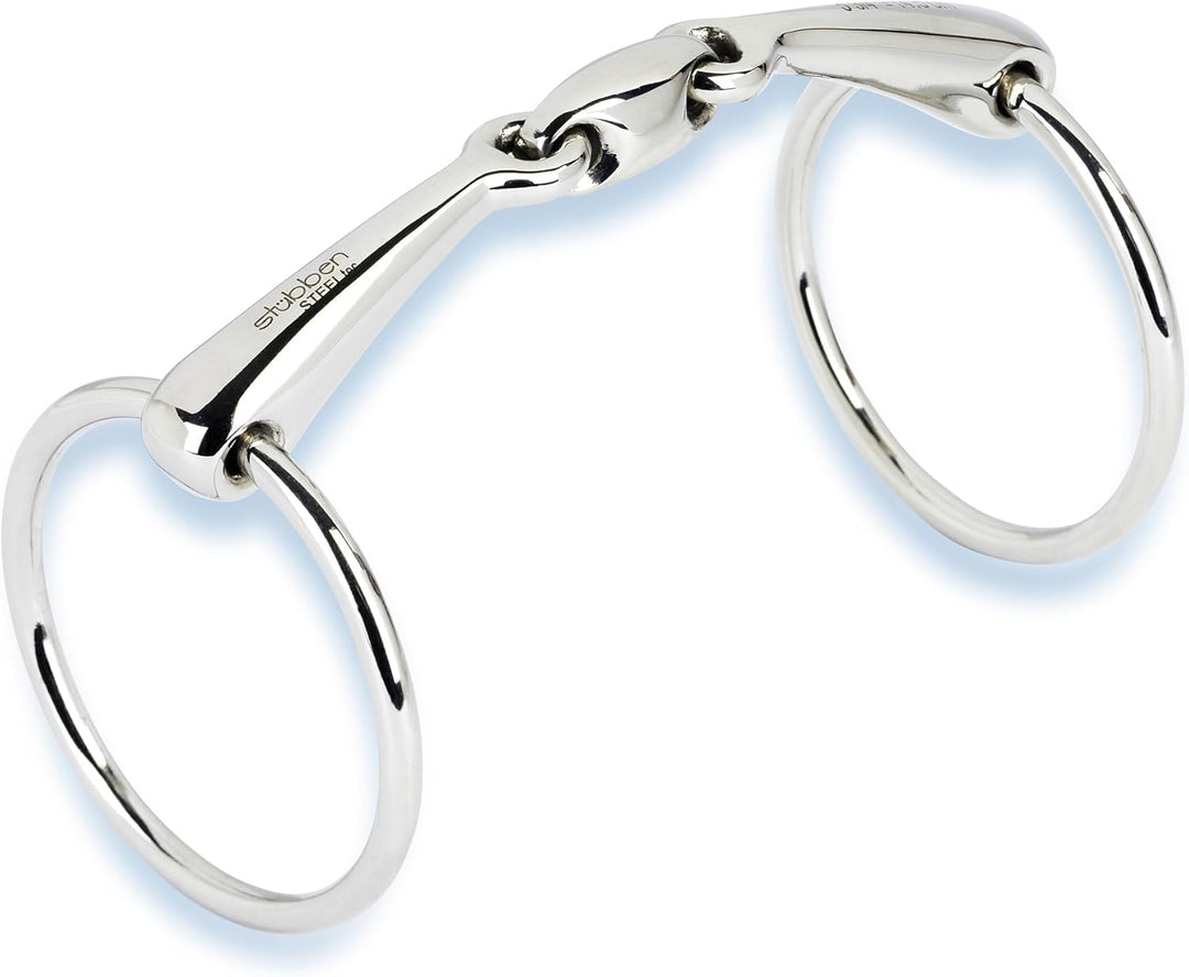 Stübben Gebiss 2221 Trense Easy Control doppelt gebrochen 11,5 cm - 14 mm - Edelstahl, 11,5 cm - 14