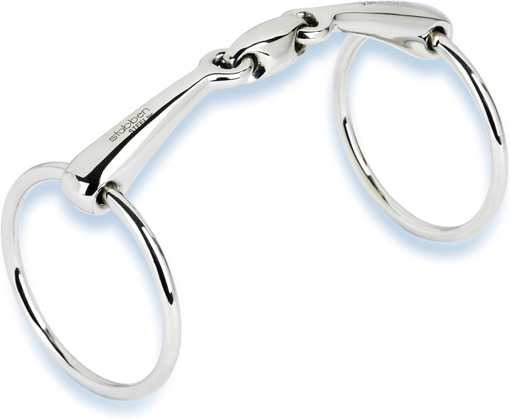 Stübben Gebiss 2221 Trense Easy Control doppelt gebrochen 16,5 cm - 16 mm - Edelstahl, 16,5 cm - 16