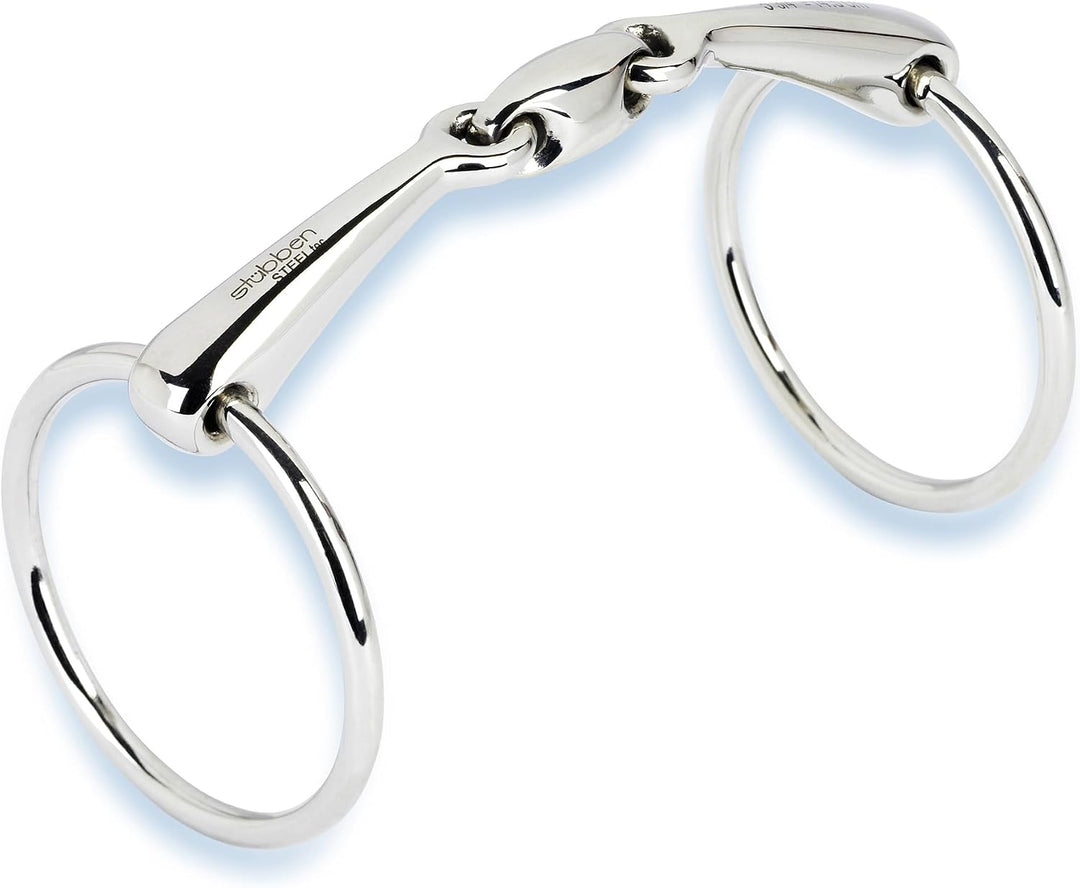 Stübben Gebiss 2221 Trense Easy Control doppelt gebrochen 11,5 cm - 14 mm - Edelstahl, 11,5 cm - 14