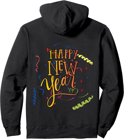 Happy New Year 2022 Outfit für Silvester Party Neujahr Pullover Hoodie