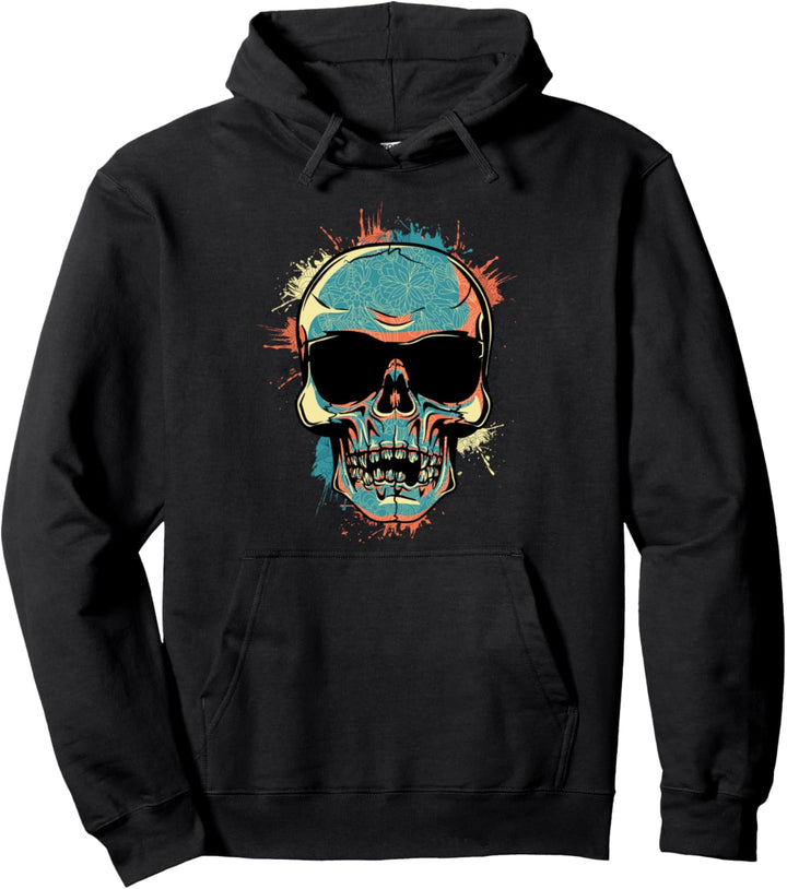 Totenkopf Skull Schädel Sonnenbrille Pullover Hoodie