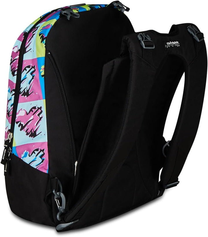 RUCKSACK SEVEN POP HEARTS Geräumige Schultasche für Teenager, Mädchen & Jungen, 2 wechselbare Muster